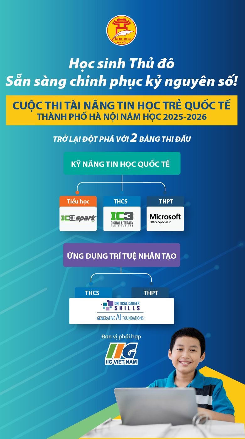 Khởi động MOS World Championship 2026: Cơ hội cho thế hệ trẻ Việt Nam khẳng định bản lĩnh số trong kỷ nguyên vươn mình của dân tộc